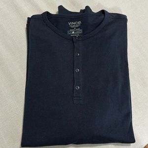 Vince Pima Cotton Henley Top